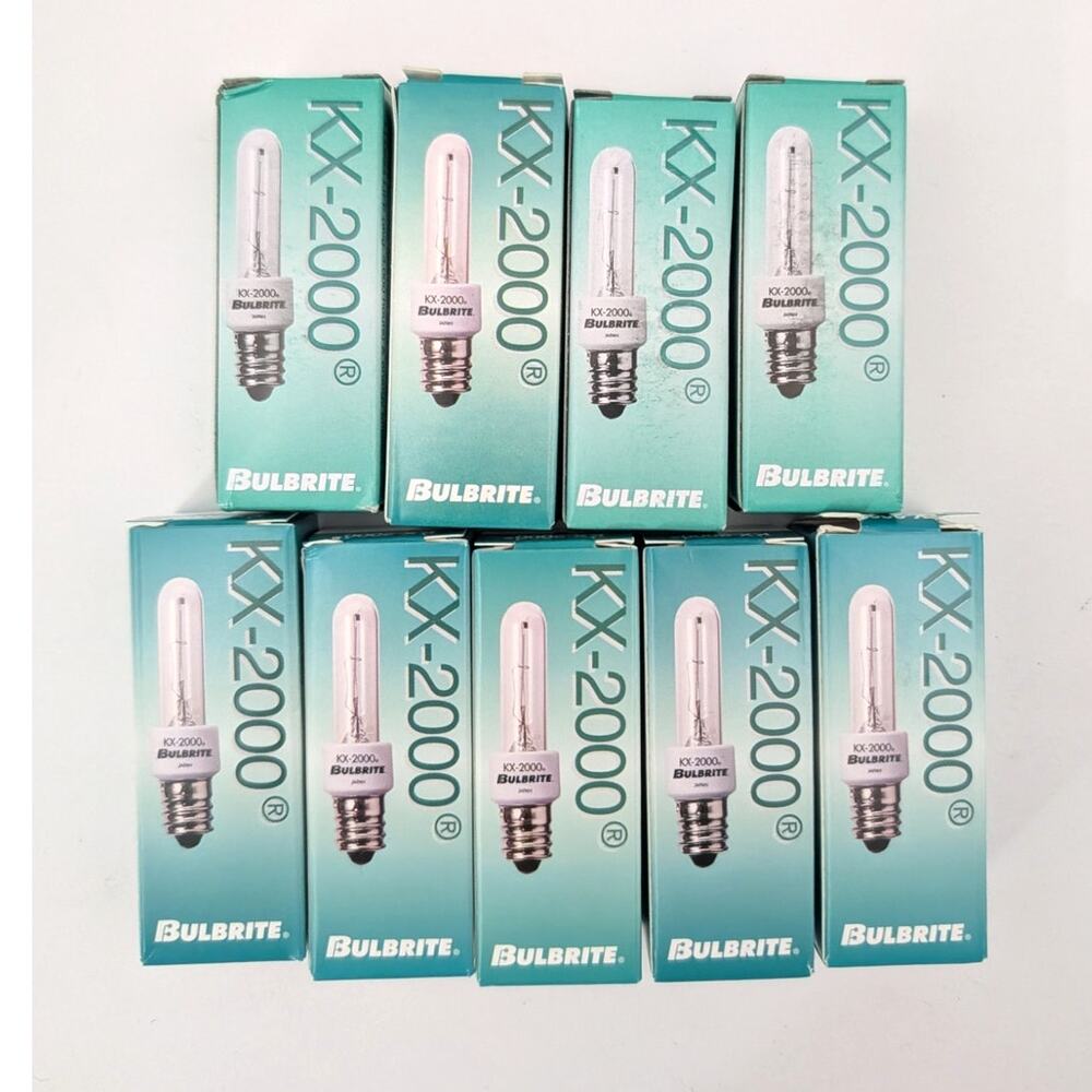 Bulbrite KX-2000 60W T3 Frosted E11 Mini-Candelabra Bulbs - Lot of 9